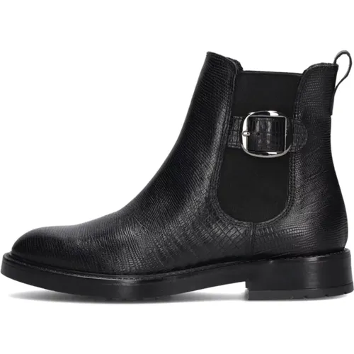 Schwarze Chelsea Boots für Damen , Damen, Größe: 38 EU - Notre-v - Modalova