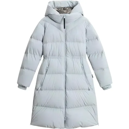 Long Down Stretch Parka Pearl - Woolrich - Modalova