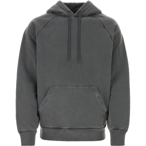 Kapuzen-Baumwoll-Sweatshirt , Herren, Größe: M - Carhartt WIP - Modalova