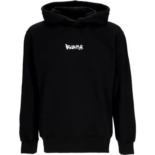 Schwarzer Big Logo Hoodie Streetwear - Disclaimer - Modalova