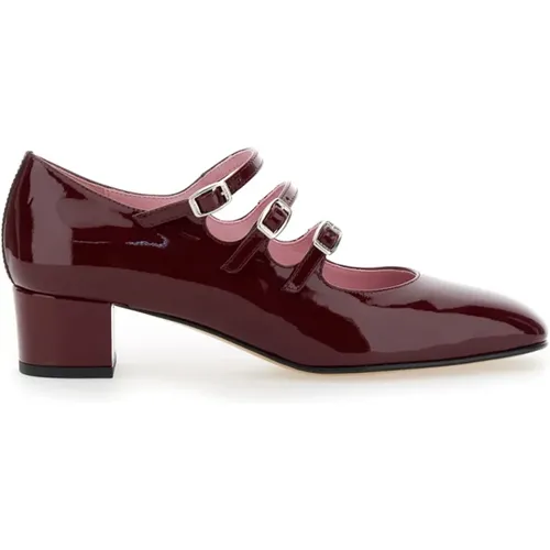 Burgund Patent Absatzschuhe , Damen, Größe: 37 EU - Carel - Modalova