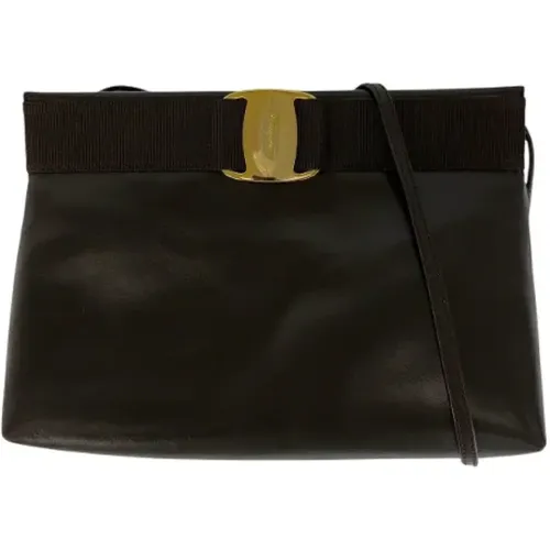 Pre-owned Leder Schultertasche , Damen, Größe: ONE Size - Salvatore Ferragamo Pre-owned - Modalova