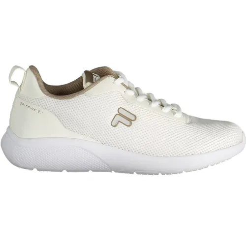 Beiger Synthetik-Sneaker mit Schnürsenkeln , Damen, Größe: 40 EU - Fila - Modalova