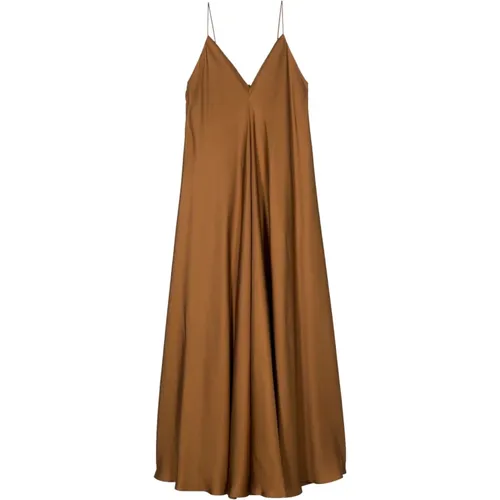 Elegant Silk Strap Dress with Wider Hem , Damen, Größe: S - Róhe - Modalova