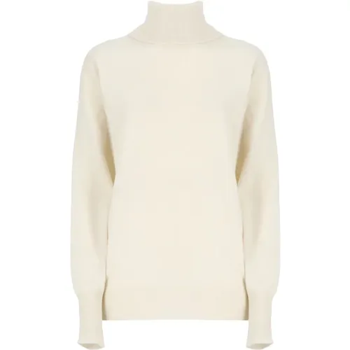 Cashmere Woman's Sweater Ivory High Neck , female, Sizes: S, XS - Jil Sander - Modalova