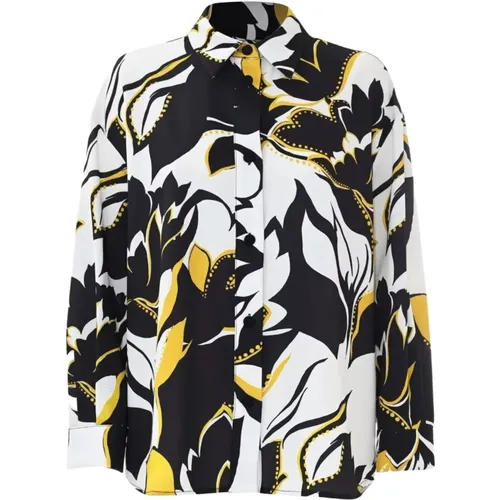 Floral Print Oversized Women's Shirt , female, Sizes: M - Kocca - Modalova