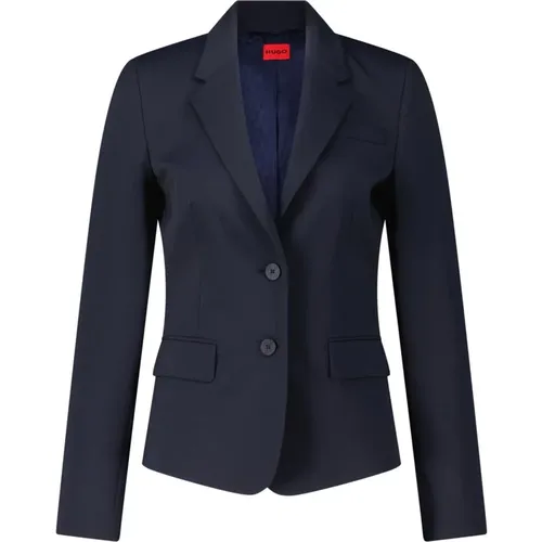 Taillierter Blazer Aredana mit Wolle , Damen, Größe: 2XL - Hugo Boss - Modalova