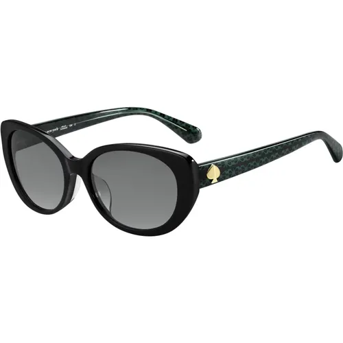 Green/Grey Shaded Sunglasses Everett/F/S , female, Sizes: 56 MM - Kate Spade - Modalova