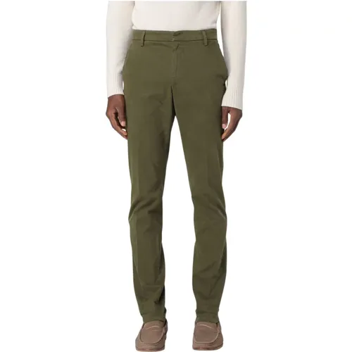 Stretch Gabardine Gaubert Pants , male, Sizes: W33, W35, W36, W32, W34, W31 - Dondup - Modalova