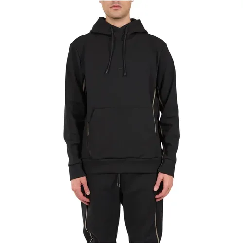 Baumwollkapuzenpullover mit Frontlogo , Herren, Größe: M - Hugo Boss - Modalova