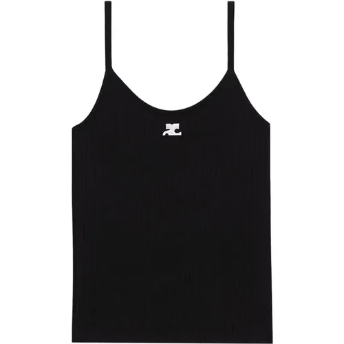 Retro Tank Top , Damen, Größe: S - Courrèges - Modalova