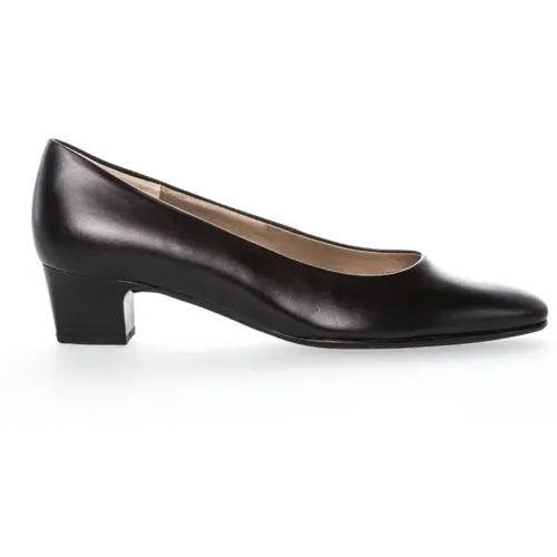 Schwarze Leder-Best-Fitting-Loafer , Damen, Größe: 35 1/2 EU - Gabor - Modalova