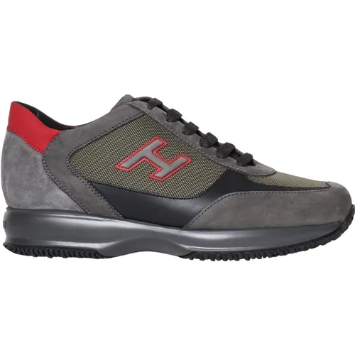 Men's Shoes Sneakers Grigio Noos , male, Sizes: 5 1/2 UK, 9 UK - Hogan - Modalova