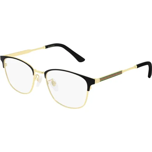Gold Black Sunglasses , unisex, Sizes: 52 MM - Gucci - Modalova
