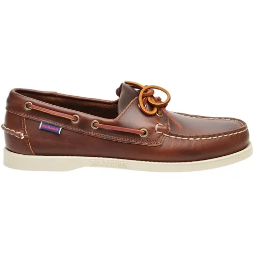 Brauner Lederslipper , Herren, Größe: 41 1/2 EU - Sebago - Modalova