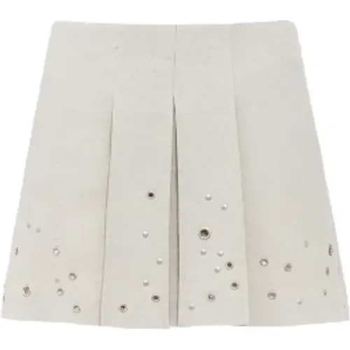 Pleated Mini Skirt , female, Sizes: L - Durazzi Milano - Modalova