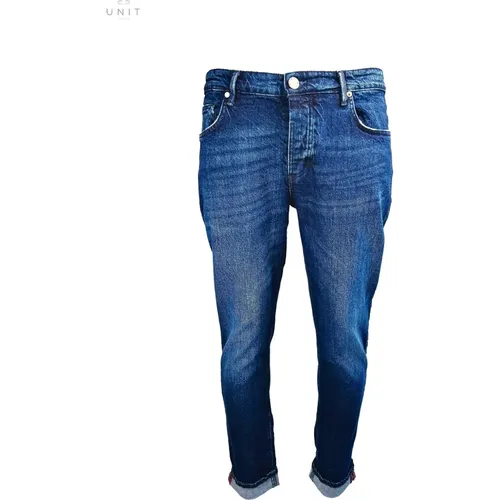 De Gênes , Intense Dark Jeans , male, Sizes: W30 L32 - Blue de Gênes - Modalova