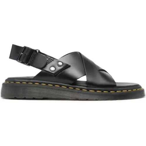 Schwarze Leder Slingback Sandalen - Dr. Martens - Modalova