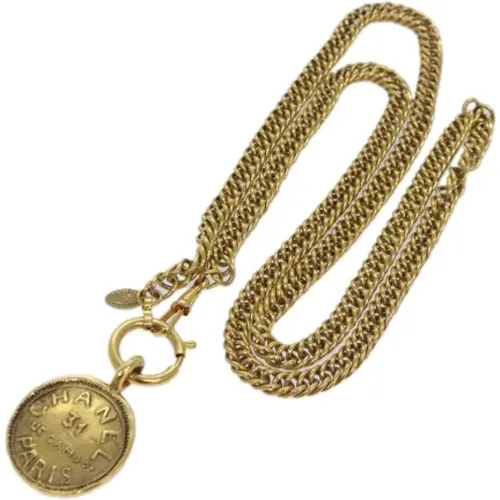 Pre-owned Metal necklaces , female, Sizes: ONE SIZE - Chanel Vintage - Modalova