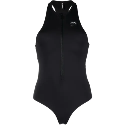 Sporty logo swimsuit , female, Sizes: XS - Karl Lagerfeld - Modalova