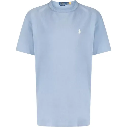 Baumwoll-T-Shirt Classic Fit , Herren, Größe: S - Ralph Lauren - Modalova