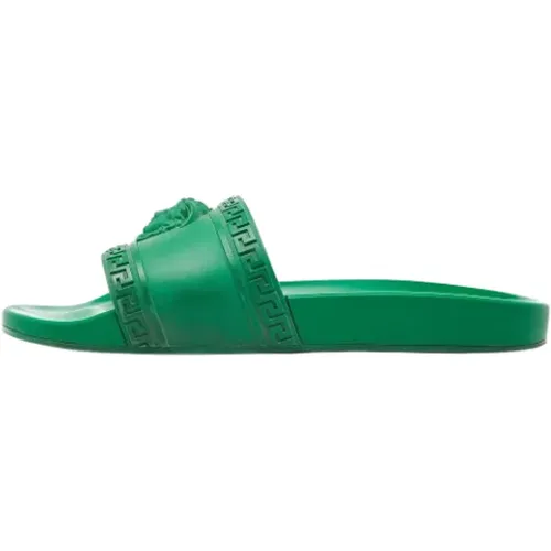Pre-owned Rubber sandals , female, Sizes: 9 UK - Versace Pre-owned - Modalova