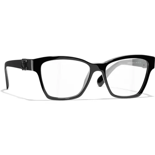 Schwarze Optische Brille Stilvolles Must-Have , Damen, Größe: 54 MM - Chanel - Modalova