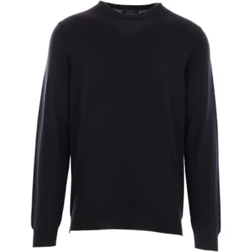 Dark Wool Sweater , male, Sizes: L, M, 2XL, S - Zanone - Modalova