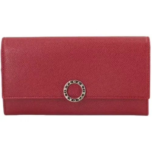 Pre-owned Leather wallets , female, Sizes: ONE SIZE - Bvlgari Vintage - Modalova