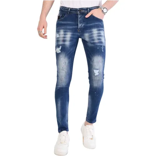 Slim Fit Jeans mit Stretch Herren - 1057 , Herren, Größe: W31 - Local Fanatic - Modalova