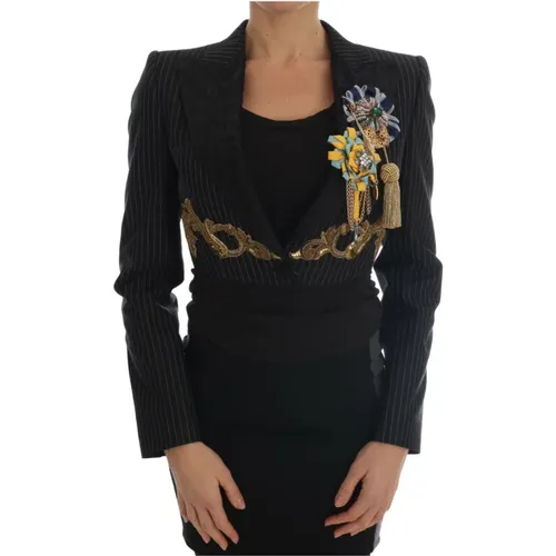 Verzauberte Eleganz Kristall-Blazer - Dolce & Gabbana - Modalova