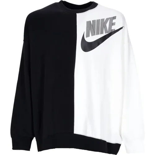 Schwarz/Weiß Dance Crewneck Sweatshirt , Damen, Größe: L - Nike - Modalova