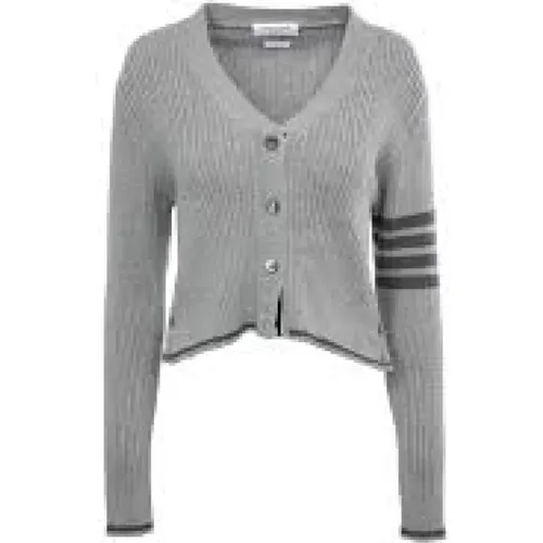 Stylish Knit Cardigan Sweater , female, Sizes: XS, S - Thom Browne - Modalova