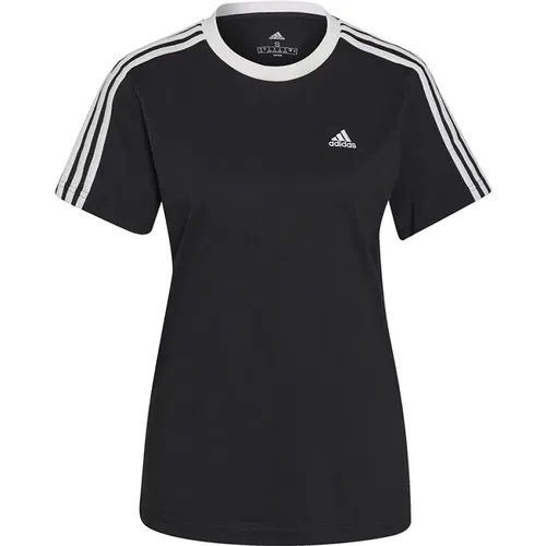 Essentials 3-Stripes Loose Fit T-shirt , Herren, Größe: XL - Adidas - Modalova