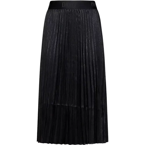 Patterned Jacquard Pleated Skirt , female, Sizes: M - DKNY - Modalova