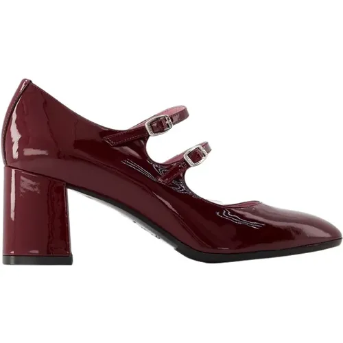 Alice Pumps - - Patent Leather - Bordeaux , female, Sizes: 2 UK - Carel - Modalova