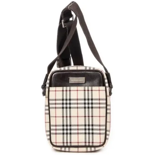 Pre-owned Canvas shoulder-bags , female, Sizes: ONE SIZE - Burberry Vintage - Modalova