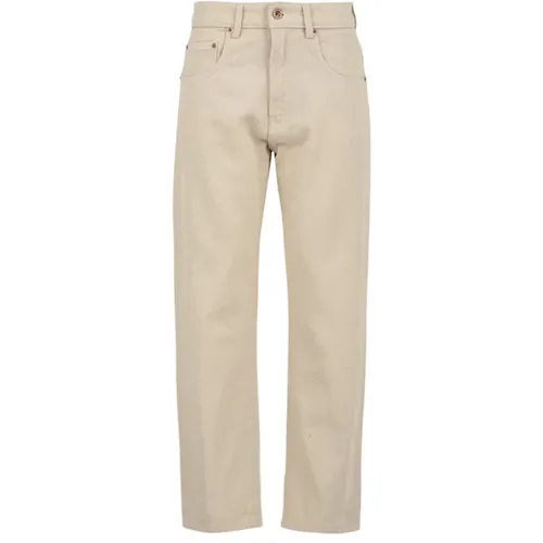 Denim Cotton Trousers , female, Sizes: W28, W26, W25 - Aspesi - Modalova