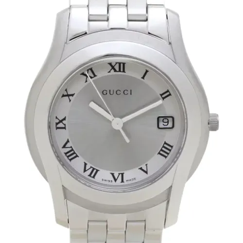 Pre-owned Stainless Steel watches , male, Sizes: ONE SIZE - Gucci Vintage - Modalova