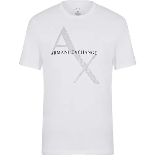 T-Shirt mit regulärer Passform , Herren, Größe: 2XL - Armani Exchange - Modalova