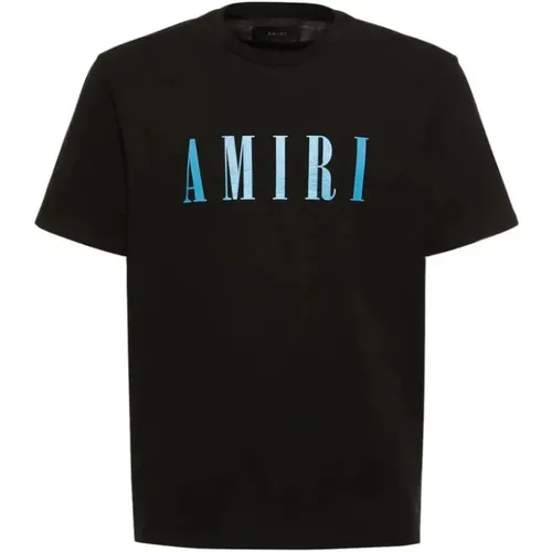 Kern Logo Tee Schwarz & Blau , Herren, Größe: 2XL - Amiri - Modalova