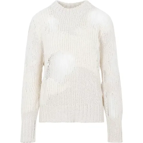 Weiße Wollmischung Pullover Distressed - Chloé - Modalova