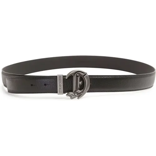 Leather Belt for Men , male, Sizes: 95 CM, 85 CM, 90 CM, 105 CM, 110 CM - Just Cavalli - Modalova