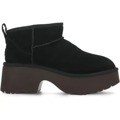 Schwarze Wildleder Stiefeletten , Damen, Größe: 36 EU - Ugg - Modalova