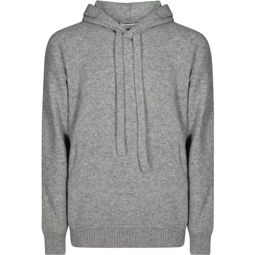 Kaschmir Hoodie mit Kordelzug , Herren, Größe: L - Laneus - Modalova