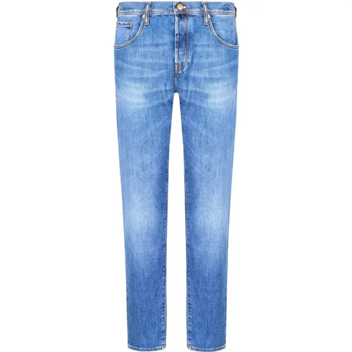 Denim Jeans - 98% Baumwolle, 2% Elasthan , Herren, Größe: W33 - Incotex - Modalova