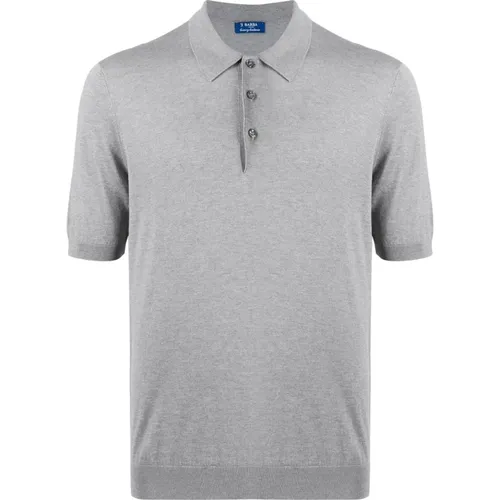 Silk polo shirt , male, Sizes: XL, 3XL, M, 2XL - Barba - Modalova