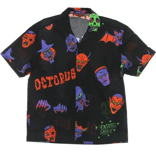 Halloween Monsters Family Shirt Schwarz/Lila - Octopus - Modalova