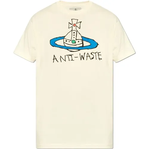 T-Shirt mit Logo , Damen, Größe: XS - Vivienne Westwood - Modalova