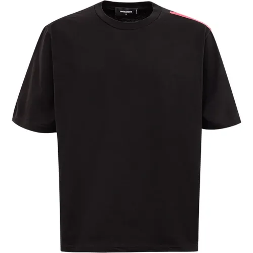 Cotton Logo T-Shirt , male, Sizes: M - Dsquared2 - Modalova
